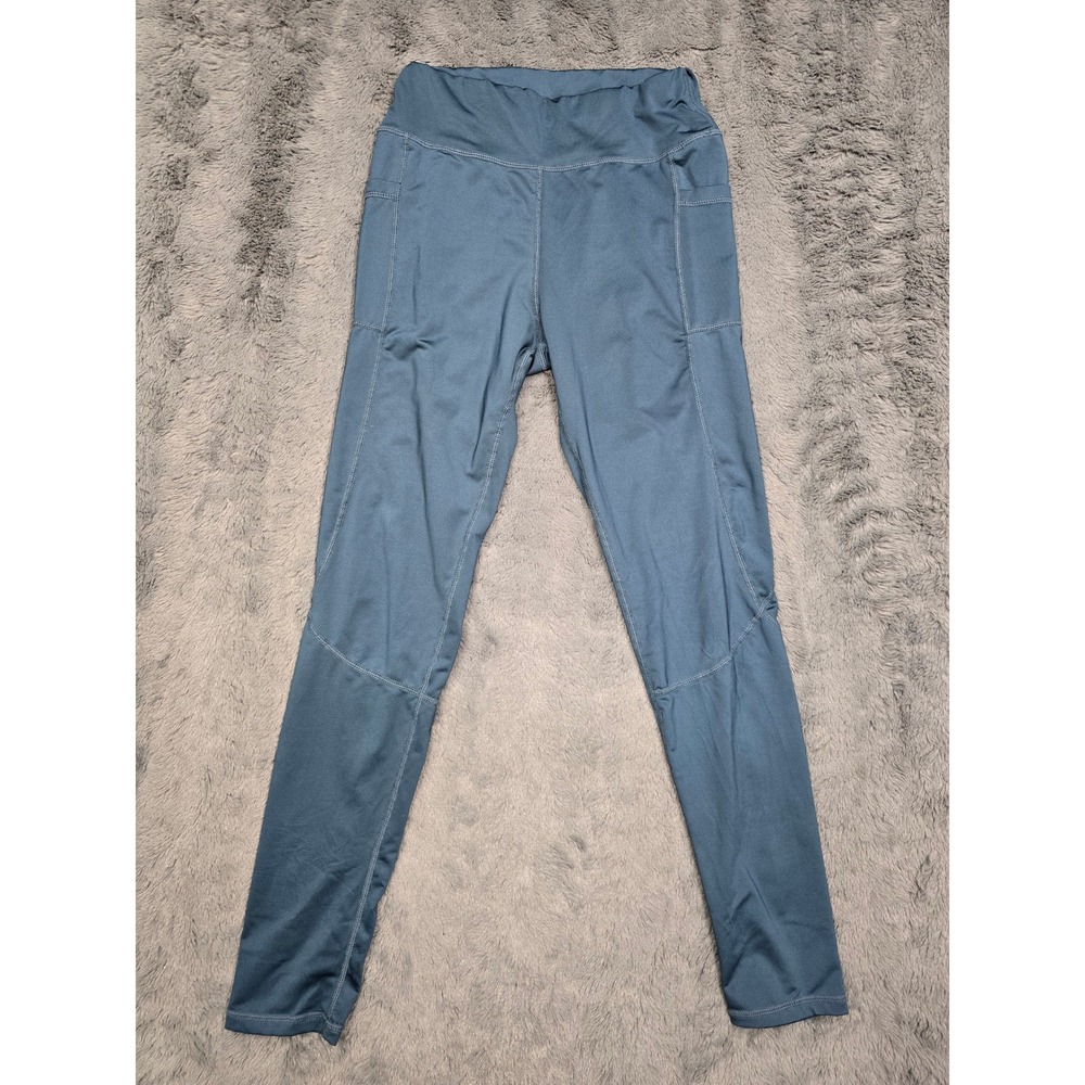 SHEIN Womens High Waisted Active Leggings with Pockets Blue Size M US 6